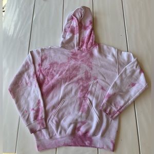 Pink tie dye hoodie